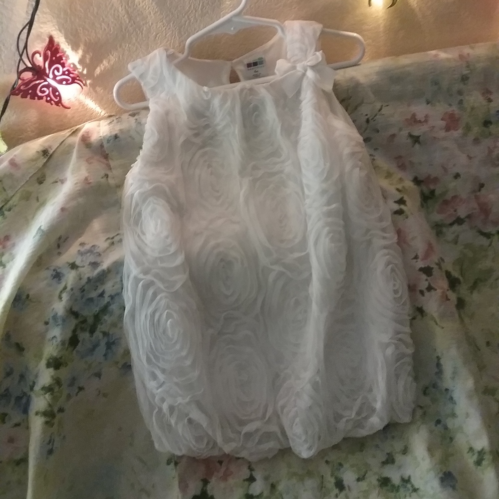 HOLIDAY or Tea Party Rose Tulle Top 4T SOLD